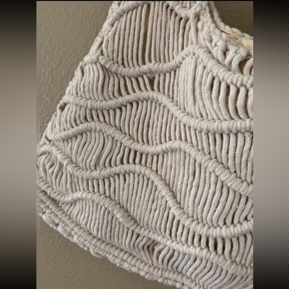 *NWT Cream Summer Woven Bag NWT - Picture 2 of 7